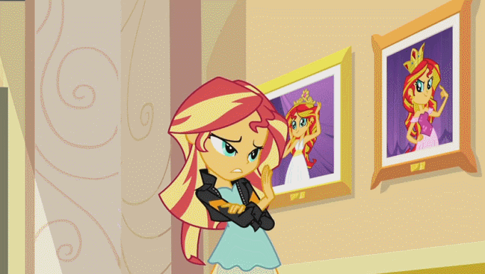 Size: 681x385 | Tagged: safe, derpibooru import, screencap, sunset shimmer, equestria girls, my past is not today, animated