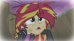 Size: 1262x708 | Tagged: safe, derpibooru import, screencap, sunset shimmer, equestria girls, my past is not today, solo