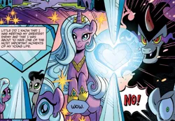 Size: 1145x793 | Tagged: colt sombra, derpibooru import, idw, king sombra, princess radiant hope, radiant hope, safe, spoiler:comic, spoiler:comicfiendshipismagic1