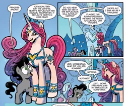 Size: 928x785 | Tagged: useless source url, safe, derpibooru import, idw, king sombra, princess amore, radiant hope, unicorn, spoiler:comic, spoiler:comicfiendshipismagic1, colt, colt sombra, cursor, female, filly, gradient mane, male, mare, official comic