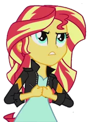 Size: 524x723 | Tagged: safe, derpibooru import, sunset shimmer, equestria girls, my past is not today, simple background, svg, transparent background, vector