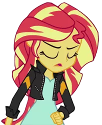 Size: 568x694 | Tagged: safe, derpibooru import, sunset shimmer, equestria girls, my past is not today, simple background, svg, transparent background, vector