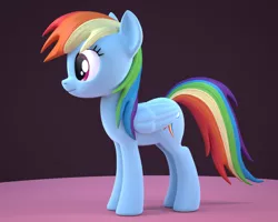 Size: 960x768 | Tagged: dead source, safe, artist:creatorofpony, derpibooru import, rainbow dash, pegasus, pony, /mlp/, 3d, 3d model, blender, female, mare, solo, wip