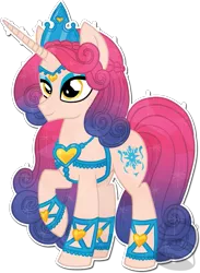 Size: 585x800 | Tagged: safe, artist:tambelon, derpibooru import, princess amore, crystal pony, pony, spoiler:comic, spoiler:comicfiendshipismagic1, lightly watermarked, watermark