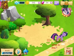 Size: 1024x768 | Tagged: derpibooru import, gameloft, golden horseshoes, safe, screencap, twilight sparkle