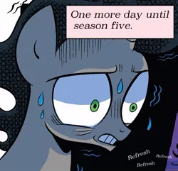 Size: 462x445 | Tagged: countdown, countdown to season 5, derpibooru import, edit, exploitable meme, king sombra, meme, refresh, safe, season 5, solo, spoiler:comic, spoiler:comicfiendshipismagic1