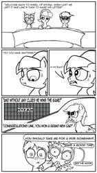 Size: 648x1152 | Tagged: safe, artist:aaronmk, derpibooru import, ponified, earth pony, pony, :t, black and white, c:, comic, crossover, epona, female, floppy ears, frown, grayscale, lidded eyes, link, lip bite, looking down, mare, messy mane, monochrome, mouth hold, nervous, nom, scrunchy face, shocked, skull kid, smiling, sweat, sweatdrop, the legend of zelda, the legend of zelda: majora's mask, thinking, wheel of fortune, wide eyes