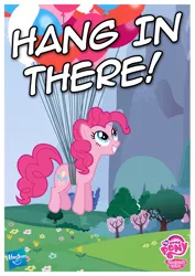 Size: 4095x5793 | Tagged: absurd resolution, artist:austiniousi, artist:mlp-vector-collabs, balloon, derpibooru import, hasbro, logo, my little pony logo, pinkie pie, poster, safe, solo, then watch her balloons lift her up to the sky, vector