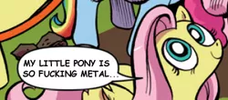 Size: 391x172 | Tagged: derpibooru import, dialogue, exploitable meme, fluttershy, meme, nature is so fascinating, obligatory pony, reaction image, safe, vulgar