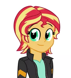Size: 489x539 | Tagged: safe, artist:catlover1672, derpibooru import, sunset shimmer, equestria girls, my past is not today, alternate hairstyle, short hair, solo