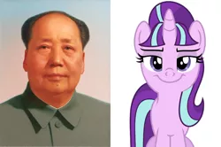 Size: 830x550 | Tagged: china, communism, comparison, derpibooru import, mao zedong, safe, smug, smuglight glimmer, stalin glimmer, starlight glimmer, the cutie map