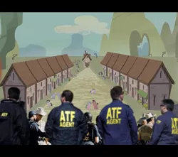 Size: 620x547 | Tagged: atf, branch davidians, cops, cult, derpibooru import, history, human, irl, irl human, our town, photo, photoshop, police, raid, safe, siege, south park, the cutie map, this will end in fire, this will end in tears and/or death, town, united states, waco, we are going to hell