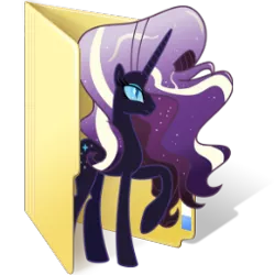 Size: 256x256 | Tagged: artist:raritybro, computer icon, derpibooru import, folder, nightmare rarity, safe, simple background, solo, transparent background, vector