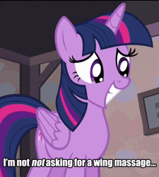 Size: 600x667 | Tagged: safe, derpibooru import, screencap, twilight sparkle, twilight sparkle (alicorn), alicorn, pony, the cutie map, animated, awkward, behaving like a bird, bronybait, cute, double negative, embarrassed, feather ruffle, female, flapping, grin, hnnng, image macro, mare, meme, nervous, ruffling wings, sheepish grin, smiling, solo, squee, subtle as a train wreck, twiabetes, twitch, weapons-grade cute