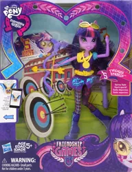 Size: 750x977 | Tagged: safe, derpibooru import, sci-twi, twilight sparkle, equestria girls, friendship games, back card, crystal prep academy, crystal prep shadowbolts, equestria girls logo, scitwilicorn, solo, sporty style, toy