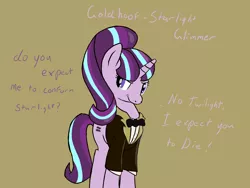 Size: 1600x1200 | Tagged: artist:neighday, auric goldfinger, crossover, derpibooru import, goldfinger, goldhoof, james bond, safe, starlight glimmer, the cutie map