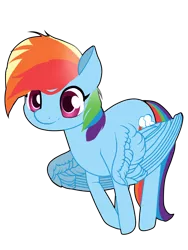 Size: 1024x1365 | Tagged: artist:sofilut, derpibooru import, rainbow dash, safe, simple background, smiling, solo, transparent background