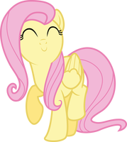 Size: 179x200 | Tagged: safe, artist:thesketchypony, derpibooru import, fluttershy, pegasus, pony, c:, cute, eyes closed, female, happy, mare, picture for breezies, raised hoof, raised leg, shyabetes, simple background, smiling, solo, transparent background, vector