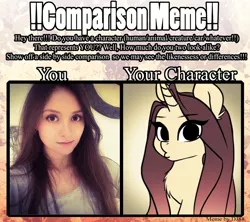 Size: 997x885 | Tagged: safe, artist:katputze, derpibooru import, oc, human, comparison, exploitable meme, irl, irl human, meme, photo