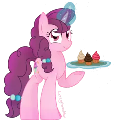Size: 900x943 | Tagged: artist:lazymunchlax, cupcake, derpibooru import, safe, simple background, solo, sugar belle, the cutie map, transparent background