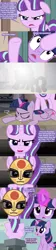 Size: 1120x5040 | Tagged: safe, artist:beavernator, derpibooru import, starlight glimmer, twilight sparkle, twilight sparkle (alicorn), alicorn, pony, the cutie map, amon, avatar, comic, female, mare, mask, parody, the legend of korra