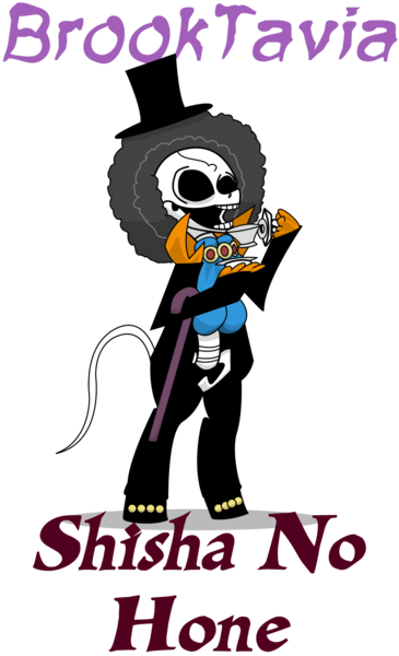 Size: 1430x2350 | Tagged: artist:killkatt, brook, cane, clothes, derpibooru import, octavia melody, one piece, parody, safe, simple background, skeleton, solo, text, transparent background