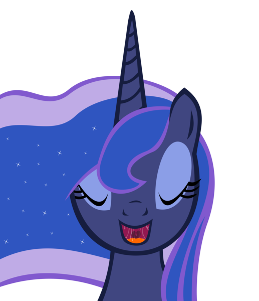 Size: 7158x8310 | Tagged: suggestive, artist:emu34b, derpibooru import, princess luna, absurd resolution, drool, female, mawshot, missing accessory, open mouth, simple background, solo, solo female, tongue out, transparent background, uvula, vector