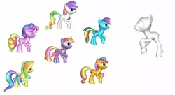 Size: 1604x870 | Tagged: safe, derpibooru import, applejack, fluttershy, pinkie pie, rainbow dash, rarity, twilight sparkle, twilight sparkle (alicorn), oc, oc:anonymous, alicorn, pony, 3d, 3d pony creator, female, mane six, mare, rainbow power-ified