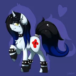 Size: 2600x2600 | Tagged: safe, artist:thebatfang, derpibooru import, oc, oc:louder speakers, unofficial characters only, pony, unicorn, solo