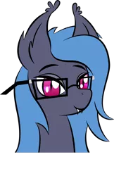 Size: 1600x2474 | Tagged: safe, artist:nsrenegade, derpibooru import, oc, oc:dreamcast, unofficial characters only, bat pony, pony, ear fluff, glasses, simple background, solo, transparent background, vector