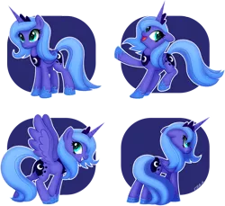 Size: 1336x1224 | Tagged: safe, artist:ctb-36, derpibooru import, princess luna, alicorn, pony, angry, crying, cute, female, floppy ears, frown, glare, grin, lunabetes, mare, open mouth, s1 luna, simple background, smiling, solo, spread wings, transparent background, vector