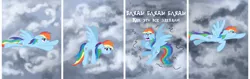 Size: 2050x650 | Tagged: safe, artist:7yashka7, artist:synch-anon, derpibooru import, rainbow dash, pegasus, pony, comic, female, mare, meme, rage face, russian, solo, vulgar