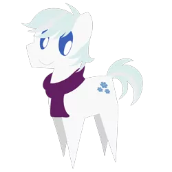 Size: 2000x2000 | Tagged: safe, artist:dragonfoorm, derpibooru import, double diamond, the cutie map, clothes, cute, double dawwmond, pointy ponies, scarf, simple background, solo, transparent background