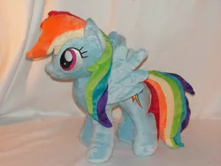 Size: 800x600 | Tagged: artist:karasunezumi, commission, custom, derpibooru import, irl, photo, plushie, rainbow dash, safe, solo