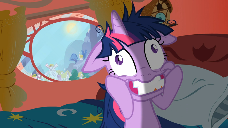 Size: 1366x768 | Tagged: derpibooru import, face, insanity, lesson zero, safe, screencap, twilight sparkle