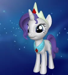 Size: 548x605 | Tagged: safe, artist:sparrow9612, derpibooru import, rarity, pony, unicorn, 3d, 3d pony creator, alternate timeline, alternate universe, crown, crystal empire, crystal princess, female, mare, pony creator 3d, ponylumen, princess, royalty, solo