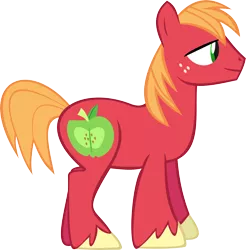 Size: 8236x8385 | Tagged: safe, artist:emu34b, derpibooru import, big macintosh, earth pony, pony, .svg available, absurd resolution, male, missing accessory, simple background, solo, stallion, transparent background, vector