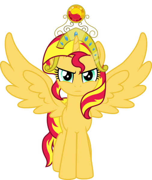 Size: 11636x13791 | Tagged: safe, artist:auburnborbon, derpibooru import, sunset shimmer, alicorn, pony, absurd resolution, alicornified, race swap, shimmercorn, simple background, transparent background, vector