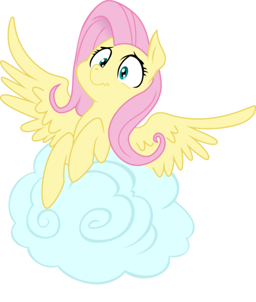 Size: 1340x1584 | Tagged: safe, artist:glacierclear, artist:glacierclear edits, artist:sketchy brush, derpibooru import, edit, fluttershy, pegasus, pony, cloud, collaboration, reaction, simple background, solo, surprised, transparent background, vector, vector trace, waifu