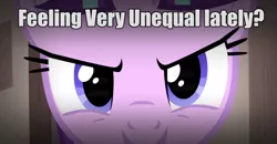 Size: 1297x675 | Tagged: bronybait, caption, derpibooru import, equal sign, eyes, hypnosis, hypnosis ponies, image macro, meme, safe, screencap, starlight glimmer, the cutie map
