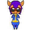 Size: 100x100 | Tagged: animated, artist:caitsith511, clothes, derpibooru import, fallout, goggles, hip sway, jumpsuit, oc, oc:bit goggles, safe, unofficial characters only