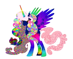 Size: 793x647 | Tagged: safe, artist:etosama, derpibooru import, oc, unofficial characters only, alicorn, pony, alicorn oc, joke oc, rainbow