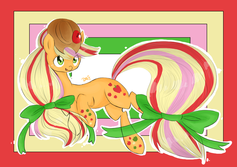 Size: 2480x1748 | Tagged: applejack, artist:drhikari, derpibooru import, rainbow power, safe, solo