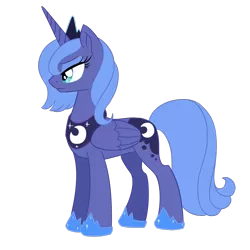 Size: 1600x1600 | Tagged: artist:nothingspecialx9, derpibooru import, frown, glare, princess luna, s1 luna, safe, simple background, solo, transparent background, unamused, vector