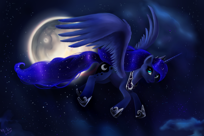 Size: 6000x3999 | Tagged: absurd resolution, artist:das_leben, derpibooru import, flying, mare in the moon, moon, night, portrait, princess luna, safe, solo, stars