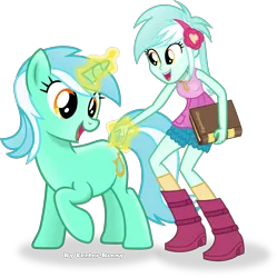 Size: 3006x3020 | Tagged: safe, artist:vector-brony, derpibooru import, lyra heartstrings, equestria girls, counter-humie, cute, hand, high res, human ponidox, humie, lyra doing lyra things, lyrabetes, magic, self ponidox, simple background, square crossover, that pony sure does love hands, transparent background, vector