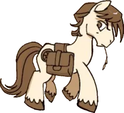 Size: 527x481 | Tagged: artist:tonyfleecs, derpibooru import, flashback, safe, sepia, simple background, solo, spoiler:comic, spoiler:comicff9, transparent background, wagon wheel jonagold