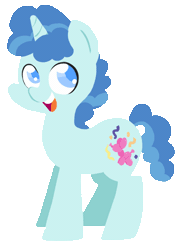 Size: 500x706 | Tagged: safe, artist:coggler, derpibooru import, party favor, pony, the cutie map, animated, cute, equalized, favorbetes, insanity, open mouth, simple background, solo, transparent background