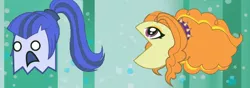 Size: 908x321 | Tagged: safe, artist:jakeneutron, derpibooru import, screencap, adagio dazzle, sonata dusk, ghost, equestria girls, rainbow rocks, game, pac-adagio, pac-man, random, sonatalicious, video game, youtube