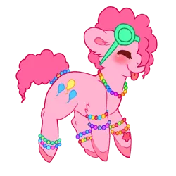 Size: 800x800 | Tagged: artist:dance-to-forget, beads, derpibooru import, pinkie pie, safe, solo